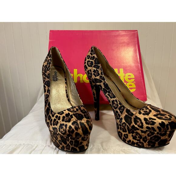 Charlotte Russe, Leopard Platform Pumps, Size 8 – Stiletto Heel - Picture 1 of 6
